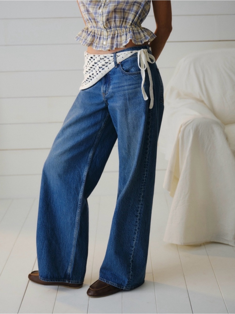 Abercrombie Low Rise Ultra Loose Jeans